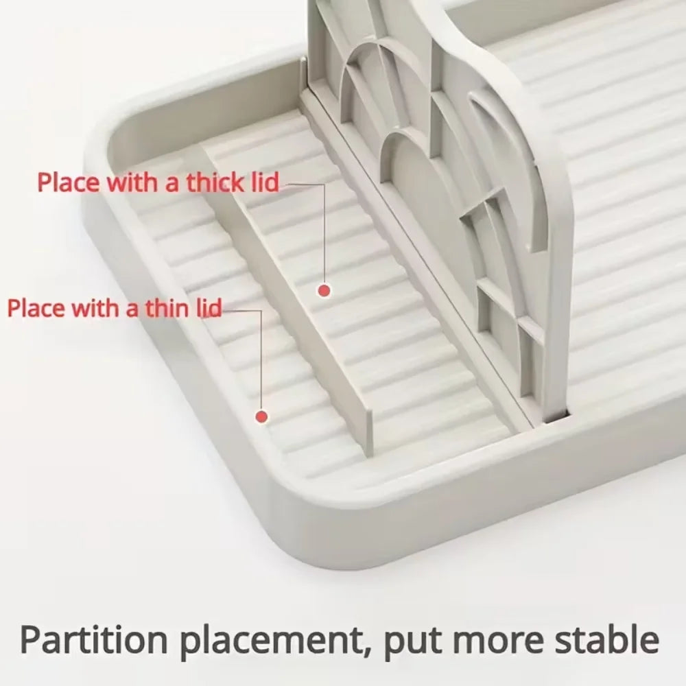 Kitchen Counter Spoon Rack - Pot Lid Rack and Spoon Rack - Multi-Purpose Small Tools to Keep the Countertop Clean - Silicone Rac