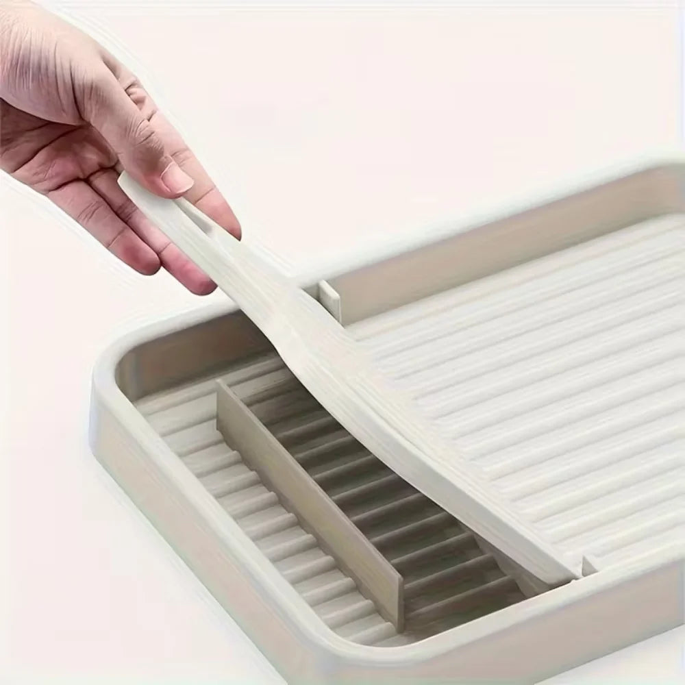 Kitchen Counter Spoon Rack - Pot Lid Rack and Spoon Rack - Multi-Purpose Small Tools to Keep the Countertop Clean - Silicone Rac