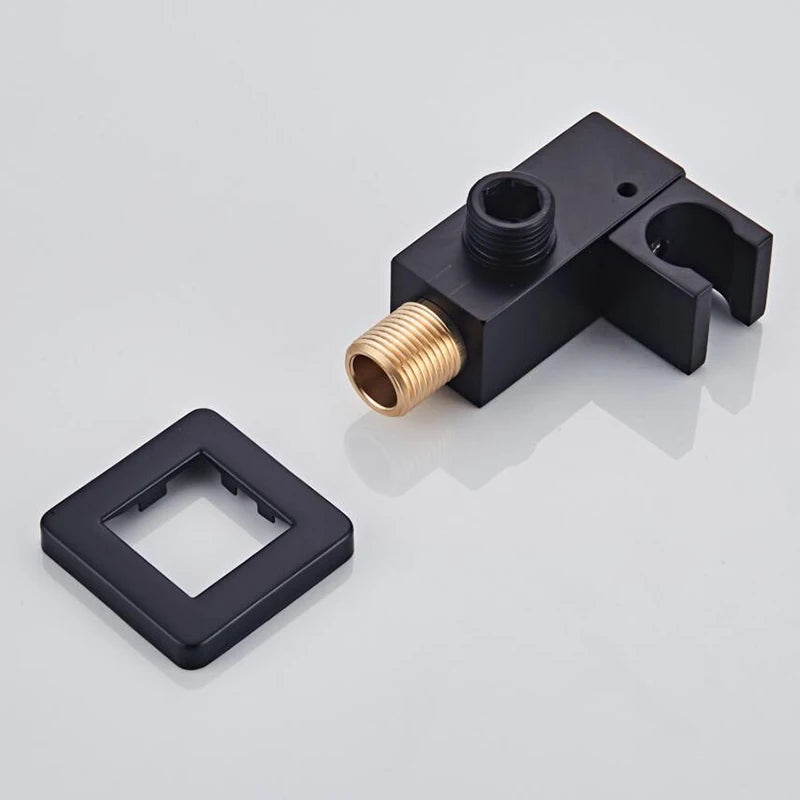 Bathroom Accessories Black Wall ABS Shower Mounting Brackets Black Shower&Spray 2 Function Handheld Sprinkler Balck 150CM Hose