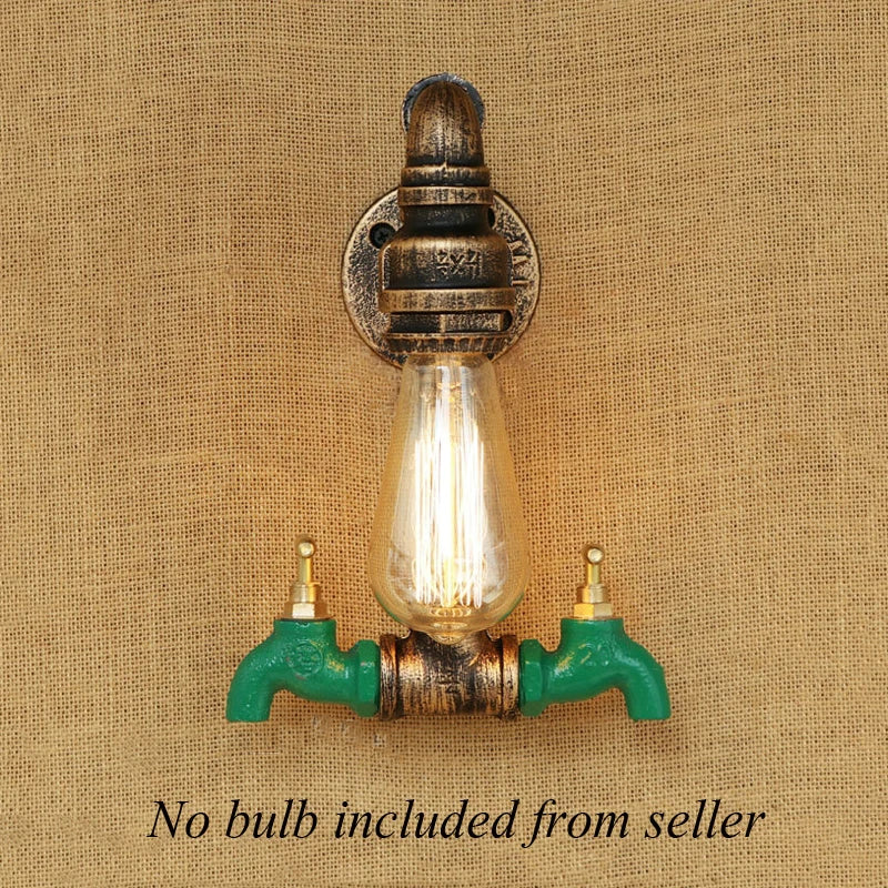 Creative bedroom living room hotel foyer cafe bar club restaurant light E27 wall lamp pipe wall sconce bra corridor aisle lamp