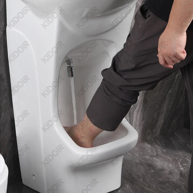 Bathroom Sinks,Double Level Porcelain Wudu Sink,Foot Wash Basin Ablution,Ceramic,mop Sink,Indoor and Outdoor