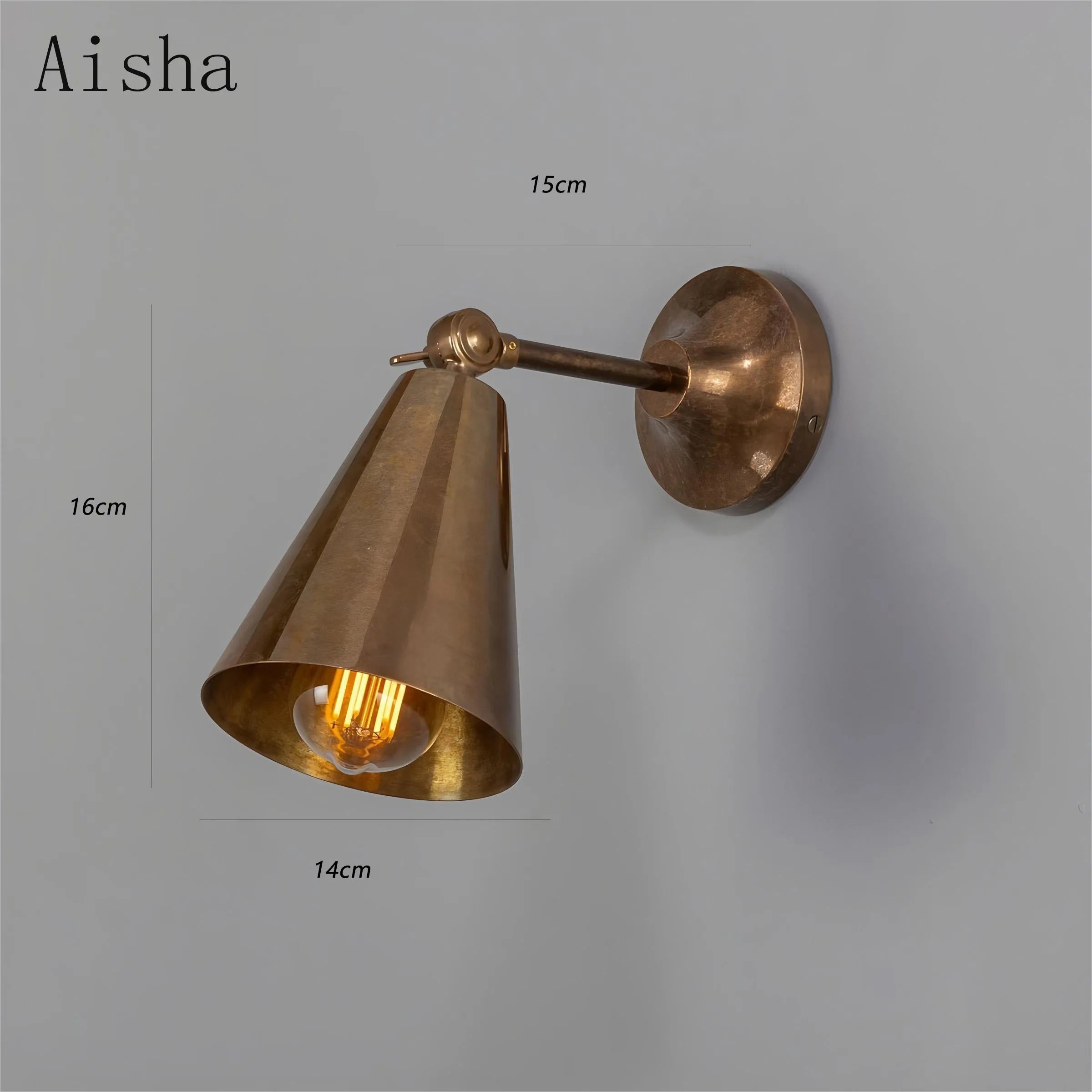Retro Copper Bedroom Bedside Lamp Read Wall Lamp for Dressing Room Bathroom  Aisle Sconces Entrance Decoration Light