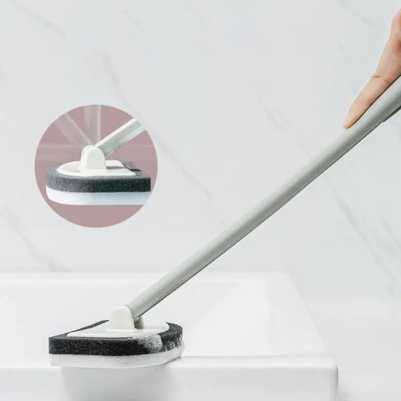 Bathroom Sponge Cleaning Brush Multi-Functional Tool Long Handle Removable Household Floor Bathtub Brushes Ceramic Tile Brush