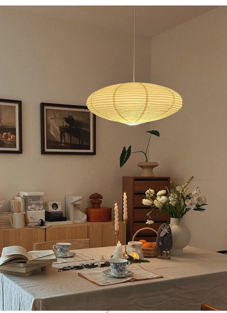 Living Room Hotel Environmentally Friendly Home Simple Nordic Lampshade Decoration Paper Lantern in Study Chandelier