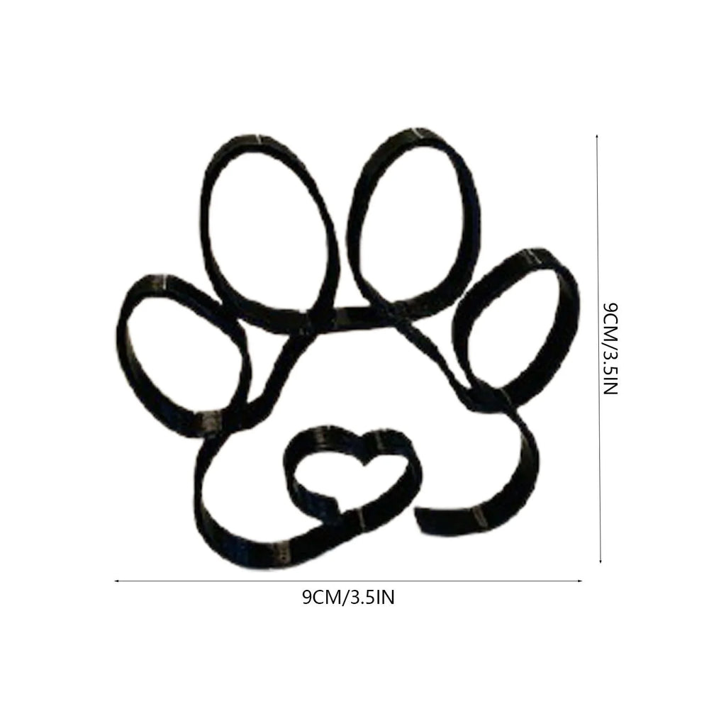 Dog Art Sculpture Metal Dog Abstract Minimalist Art Iron Figurines Office Desktop Accessories For Home Decoration Cute Miniature