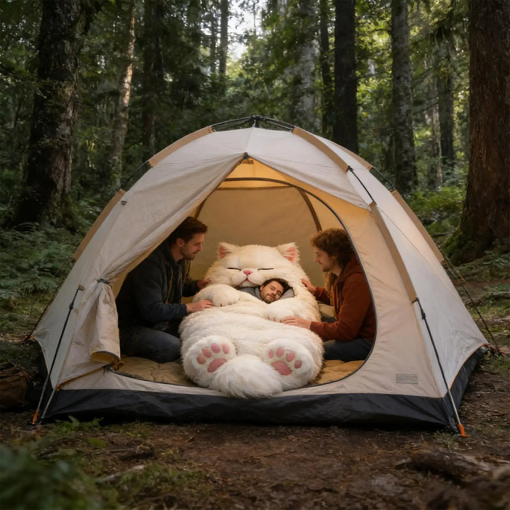 Adult Sleeping Bag Soft Warm Room Decor Cat Envelope Warm Sleeping Bag For Indoor Home Bedroom Living Room Apartment Dorm Hotel