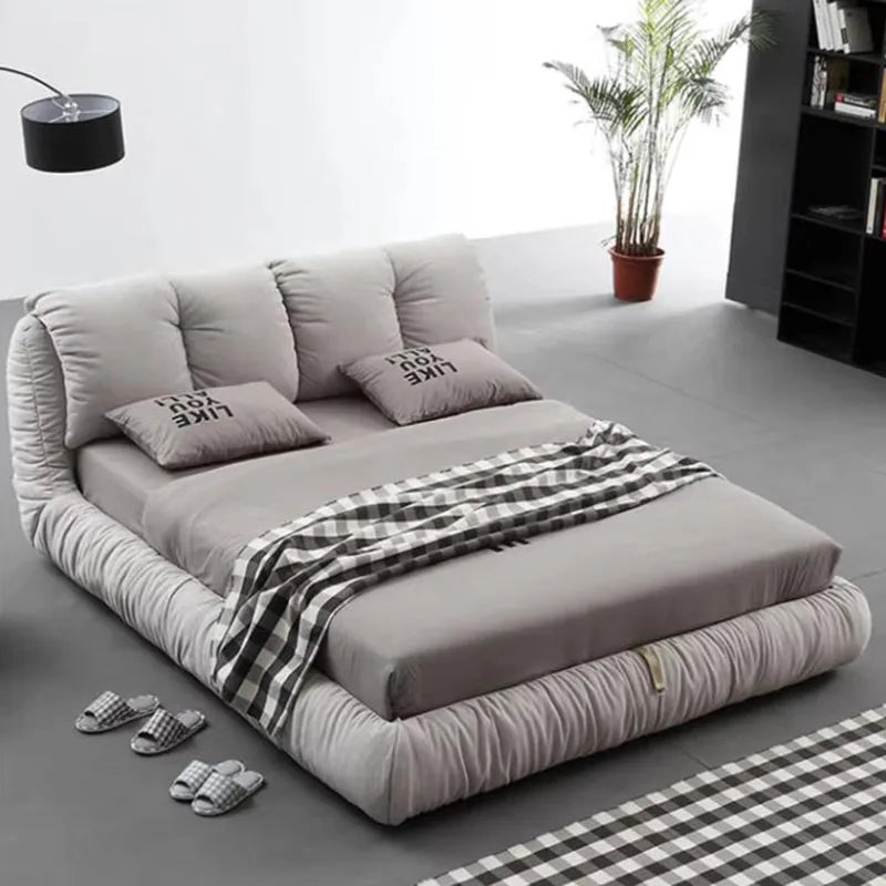 Bedroom Unique Minimalist Beds Nordic Organizer Upholstery Sleeping Fancy Bed Lounge Frames Queen 180x200cm House Accessories