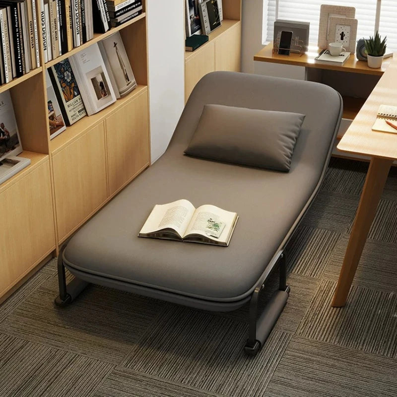 Portable Bedroom Folding Bed Single Pliable Office Sofa Folding Bed Guest Adults Cama Plegable Para Dormir Furniture Home