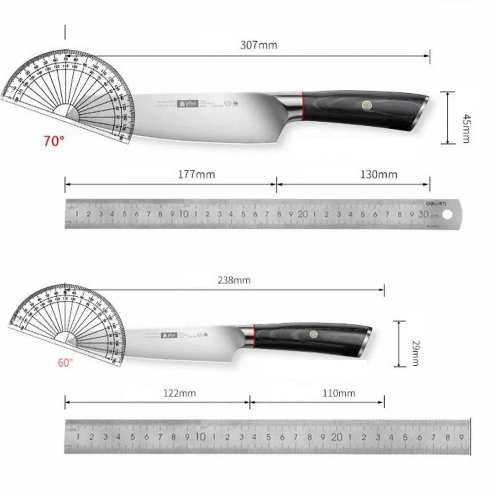 Kitchen Professional Chef Knife Stainless steel Household Meat Cleaver Fruit knife Solid wood handle sharp cutter Cooking Tools