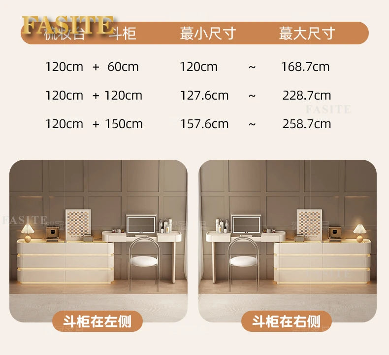 Bedroom integrated very narrow flip retractable storage cream wind French bedside cabinet