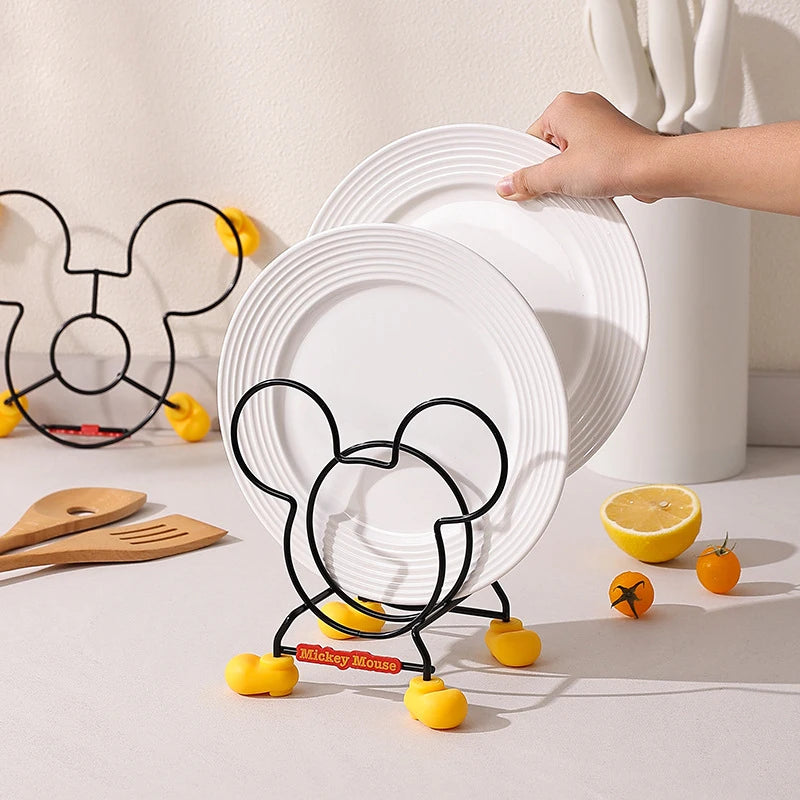 Kitchen Stove Insulation Rack, Mickey Kitchen Storage Rack, Bowl Rack, Pot Rack, Cutlery Rack, Multifunctional, Optional Styles