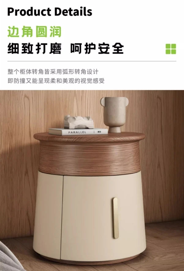 Creative Design Small Bedside Table Space Saving Drawers Storage Nightstand Unique Trendy Mesa De Noche Bedroom Furniture