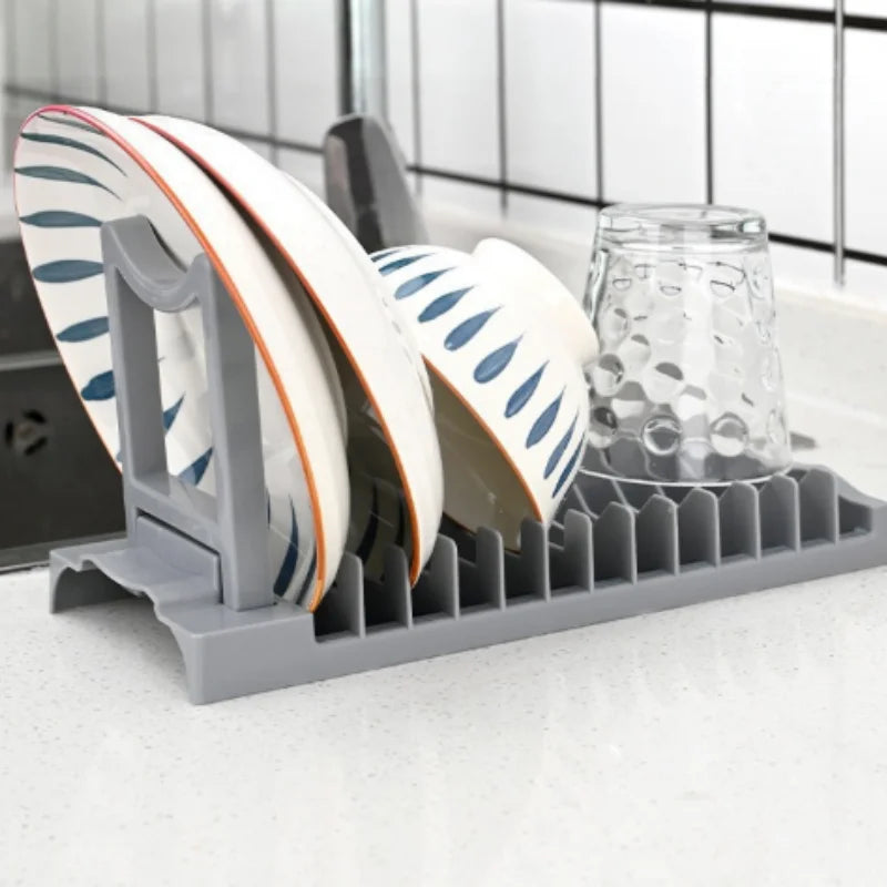 Kitchen Dishware Storage Rack Sink Disposal Shelf Home Use Tabletop Bowl Drainage Storage Box Dish Drying Holder