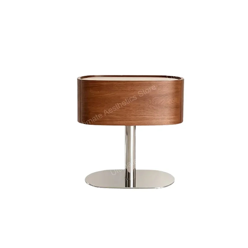 Space Saving Bedside Table Elegant Luxury Glamour Unique Side Table Storage Drawers Trendy Table De Chevet Bedroom Furniture