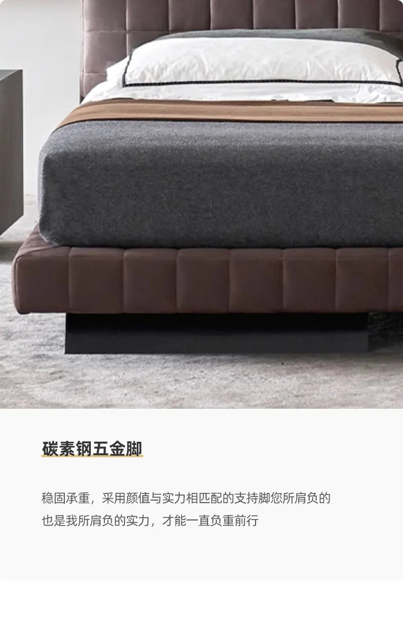Modern Fashion Bedroom Bed Decor For Couples Double Beds Soft Backrest Headboard Nordic Design Frame King Bed Room Furnitures