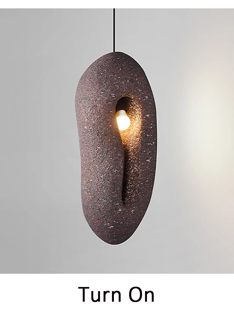Online Celebrity Designer Dining Room Qingba Small Droplight Japanese Wabi Sabi Retro Red Home Stay Bedside Pendent Lamp