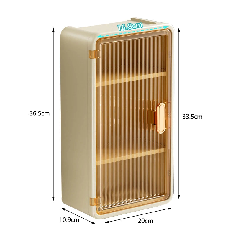Bathroom Shelf Wall Mounted Waterproof Tissue Box Multifunctional Storage Rack for Toiletries Storage Box Shampoo Organizer