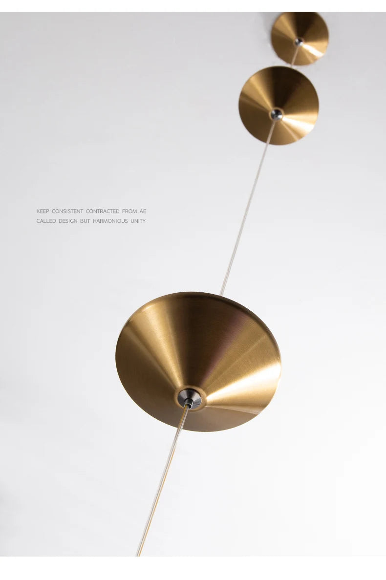 Modern Living Room Hallway Wall Floor Lamp Cone Desigh Art Decorative Iron Hanging Cable Floor Lamp for Bedroom Indoor