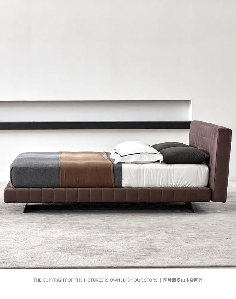 Modern Fashion Bedroom Bed Decor For Couples Double Beds Soft Backrest Headboard Nordic Design Frame King Bed Room Furnitures