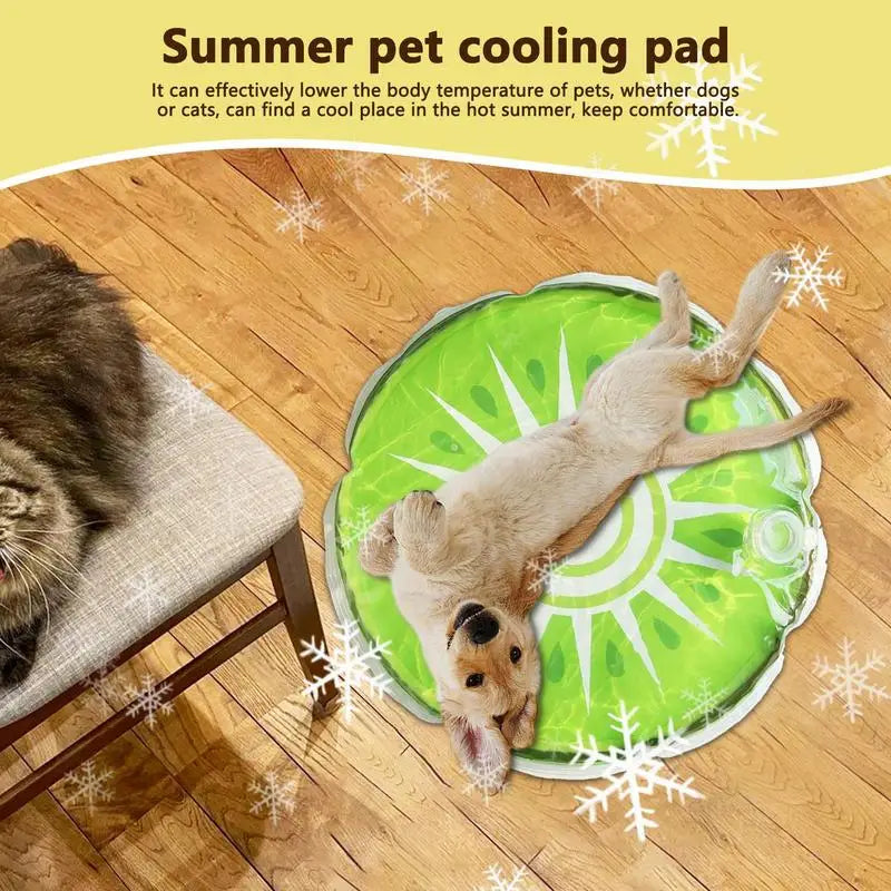 Pet Cooling Mat Cute Water Sensory Pad For Puppy Cute Fruit Pattern Cooler Cushion Pad Bed Sleeping Mattress For Dogs And Cats