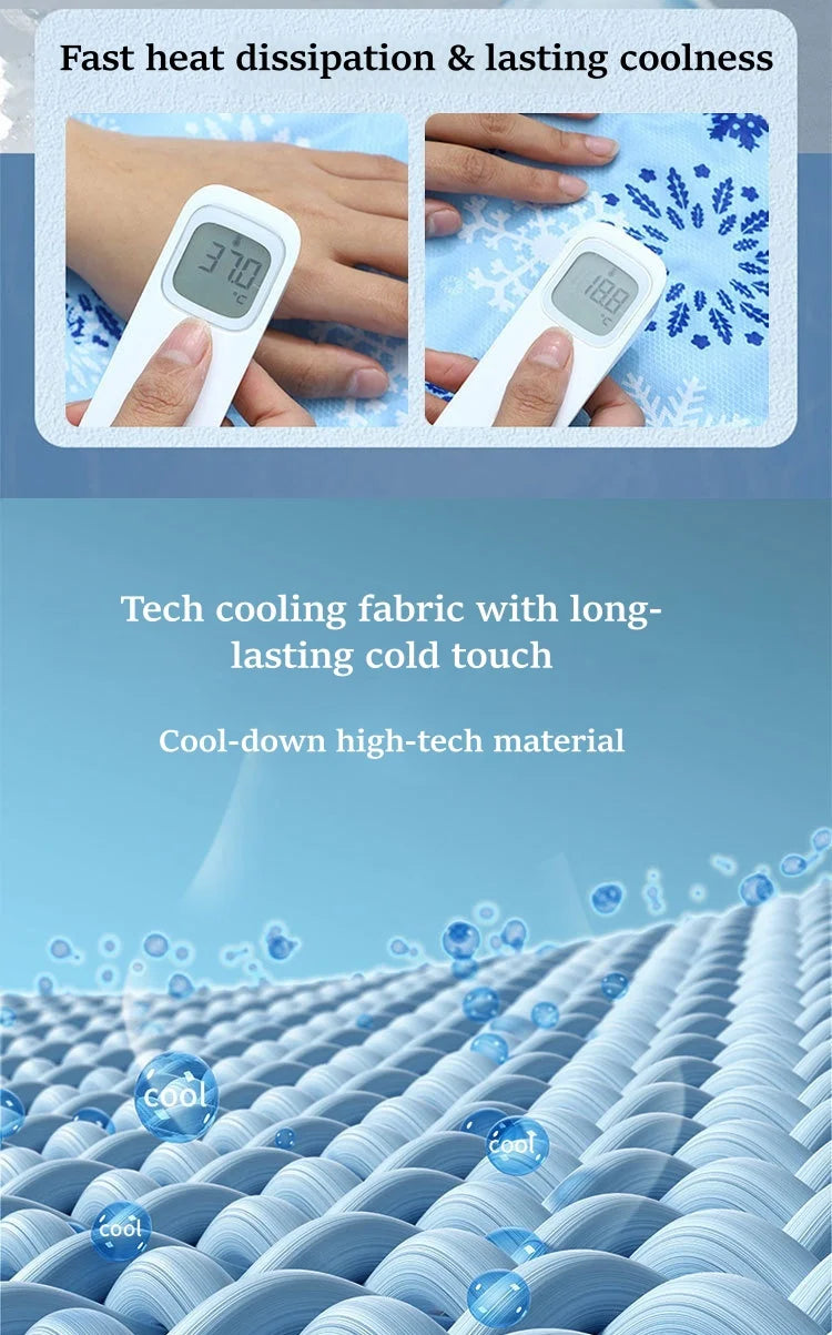 Dog Cooling Mat Summer Ice-Cooled Pet Cooling Bed Portable and Durable Indoor and Outdoor Use for Small Large Dogs