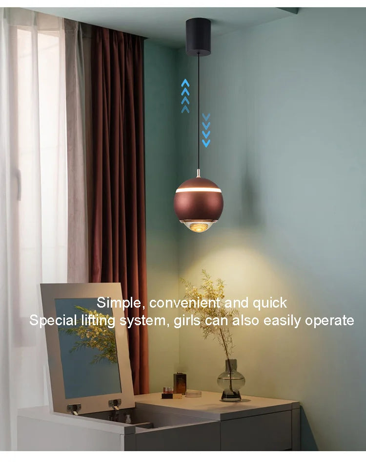 Small Modern Bed About Light Lift Advanced Minimalist Master Bedroom Bar Hanging Bedroom Head Chandelier Simple Luxury Creative