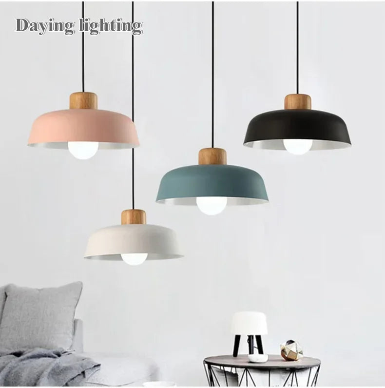 Now Nordic Lighting Modern Living Room Dining Table Lamps Simple Personality Creative Bar Bedroom Single Head Macaron Chandelier