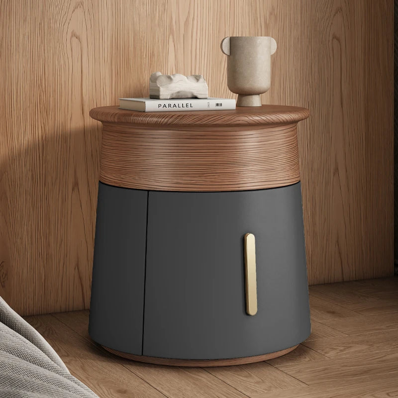 Creative Design Small Bedside Table Space Saving Drawers Storage Nightstand Unique Trendy Mesa De Noche Bedroom Furniture