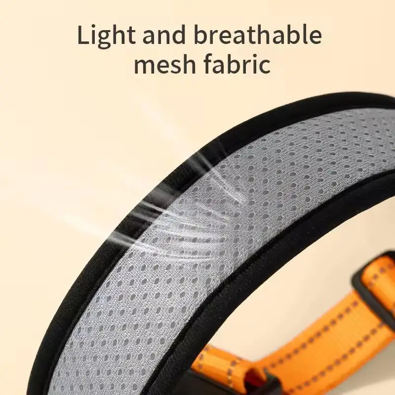 Dog Collar, Adjustable Soft Pet Collar with Escape-Proof Locking Buckle, Breathable Honeycomb Net Design for Small Large Dogs