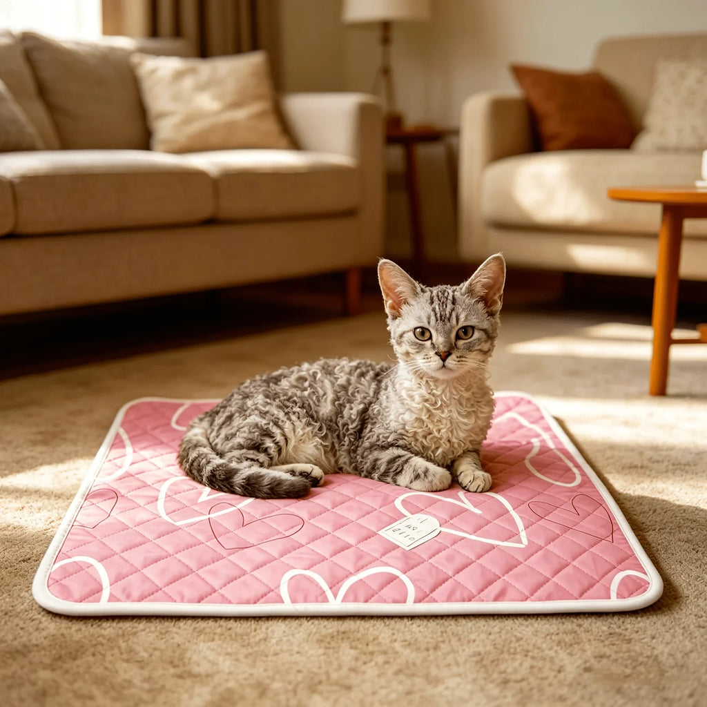Summer Pet Cooling Mat Cool Pad for Dogs Cats Sweat Absorbing Non-heat Design Suitable for Small to Extra Large Pets