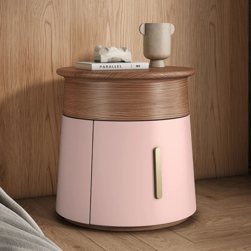 Creative Design Small Bedside Table Space Saving Drawers Storage Nightstand Unique Trendy Mesa De Noche Bedroom Furniture