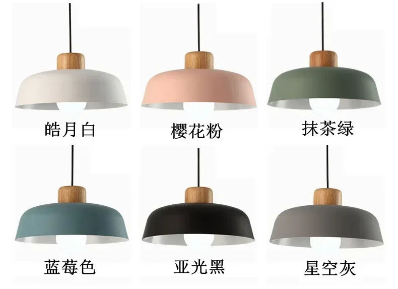 Now Nordic Lighting Modern Living Room Dining Table Lamps Simple Personality Creative Bar Bedroom Single Head Macaron Chandelier