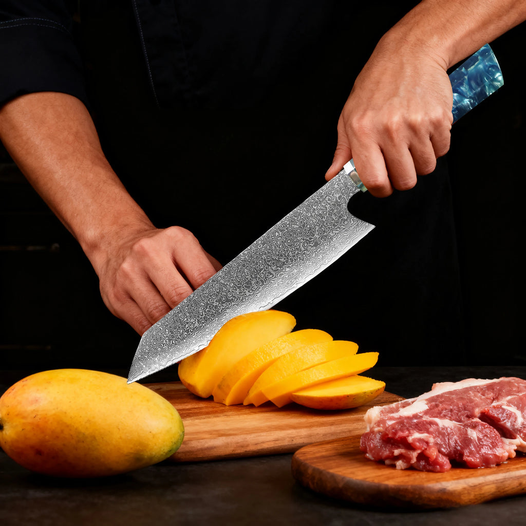 Household 67 Layer Damascus Steel Kiritsuke Knife Meat Chef Knife Fruit Vegetable Slicing Knife Cooking Tools Kitchen Stuff