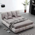Bedroom Unique Minimalist Beds Nordic Organizer Upholstery Sleeping Fancy Bed Lounge Frames Queen 180x200cm House Accessories