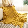 Nordic Style Soft And Comfortable Air-Conditioning Blanket Sofa Blanket Bed End Single for Hotel Homestay Living Room Bedroom