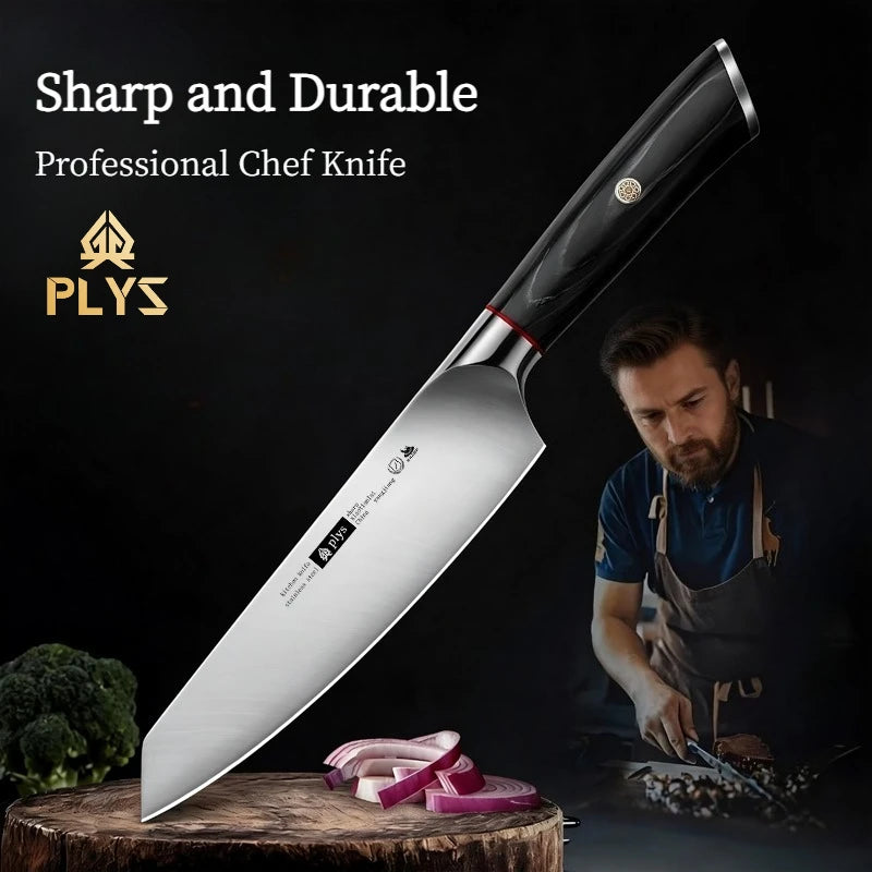 Kitchen Professional Chef Knife Stainless steel Household Meat Cleaver Fruit knife Solid wood handle sharp cutter Cooking Tools