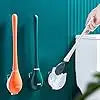 Disposable Toilet Brush Household Bathroom Wall Mounted No Dead Corners Cleaning Specialized Descaling Tool Scrubber Bowl White