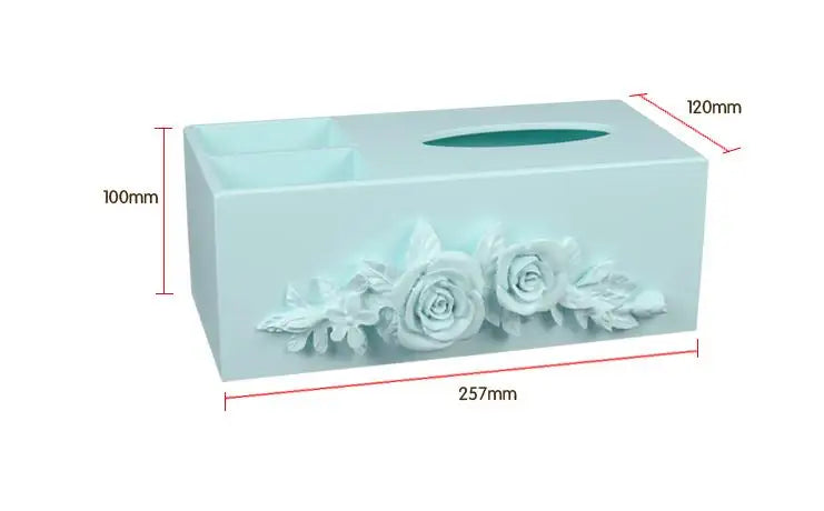 Living Room Multifunctional Wooden Tissue Storage Box,Household Tea Table, Remote Control Rack