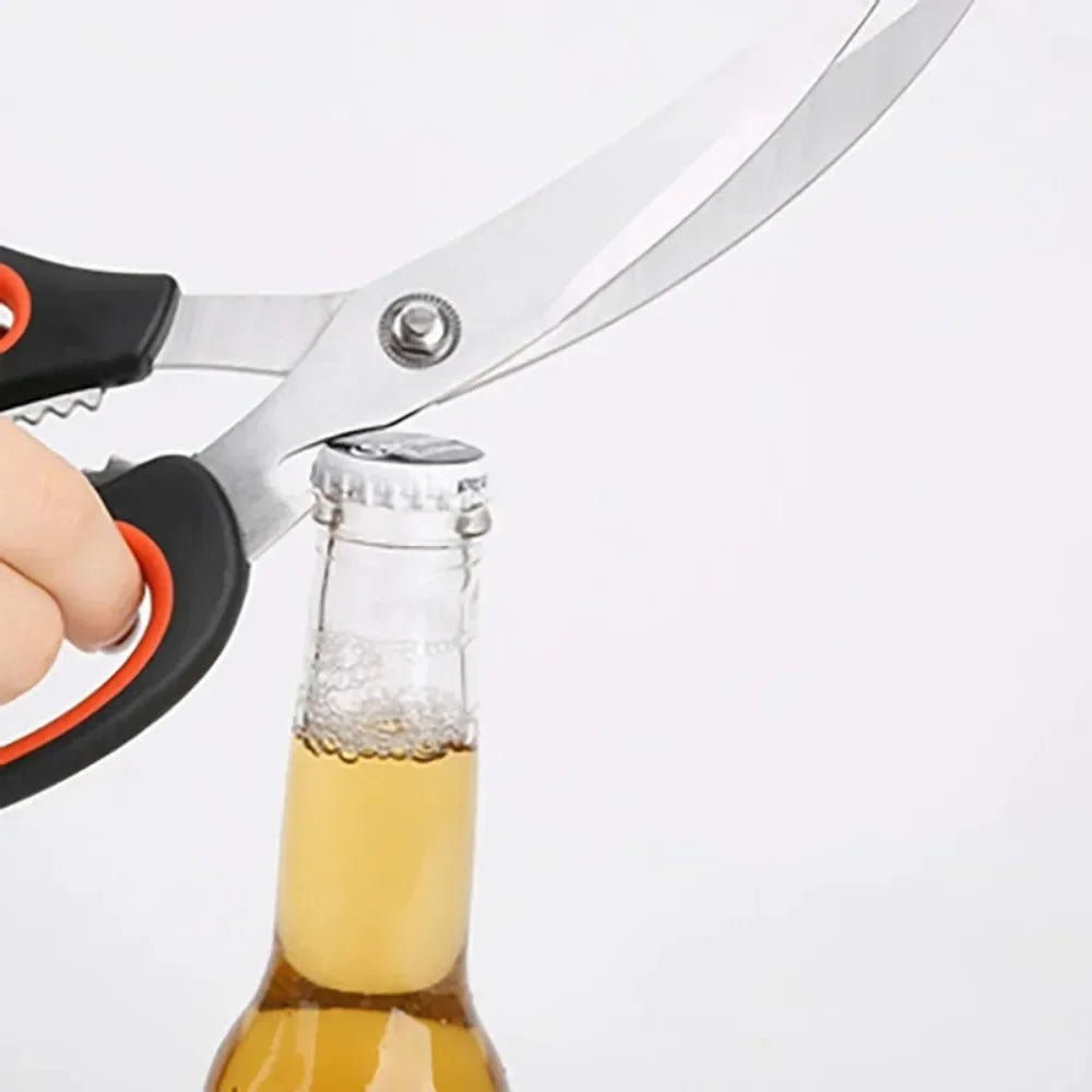 Kitchen Scissors Multi-Functional Stainless Steel Household Scissors for Cutting Chicken and Fish Special Shears