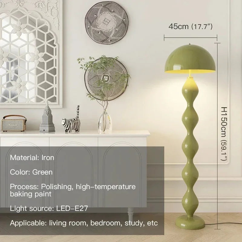 Nordic Living Room LED Floor Lamp Creative Mushroom Shape Indoor Atmosphere Lighting Decorative Floor Lamp
