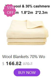100% Wool Blankets 1.5*2/1.8*2/2*2.3m Fleece Blanket Sleeping Warm Comforter Blankets For Winter Adult Children Bedding Camping
