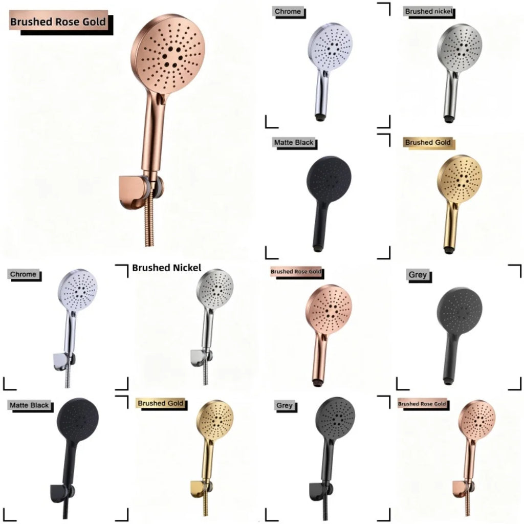 Bathroom 3 Functions Handheld High-pressure Water-Saving Shower Head Hardware Accessories High Qualit ABS Hand-Hold Shower
