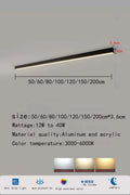 Minimalist Living Room, Bedroom, Balcony, No Main Light, Background Wall Lighting, Long Strip Exposed Linear LED Ceiling Light