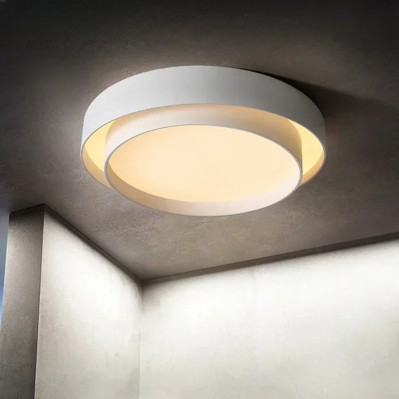 Bedroom Living Room Lamp Led Ceiling Light Minimalist Modern White Black Grey Indoor Lighting Fixture Home Hotel Luminarie