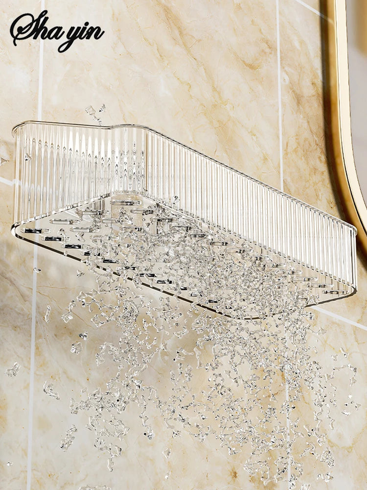 Bathroom Storage Rack Wall Mounted Toilet Washroom Washroom Washbasin Wall Organizing Storage Basket