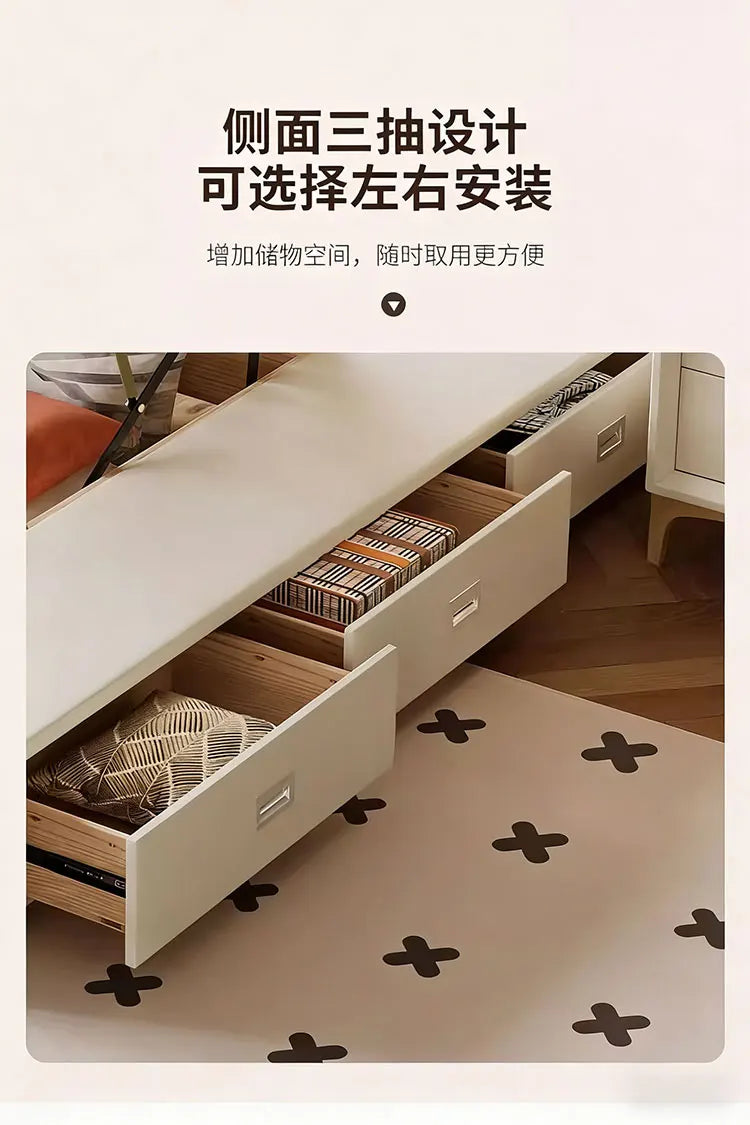 Modern Wooden Bed Bedroom Princess Design Sleeping Floor Mobile Girls Luxury Bed Children Letto Matrimoniale Hotel Furniture