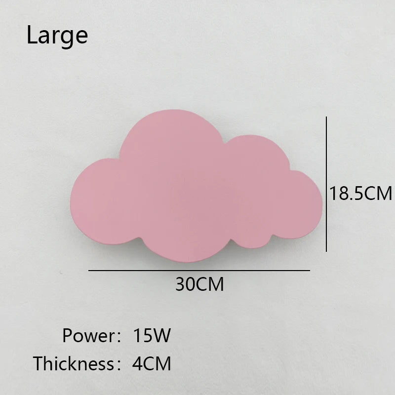 New Baby Room Cloud Wall Lamp Bedroom Bed Living Dining Room Attic Creative Warm Decoration Dimmable Wall Light