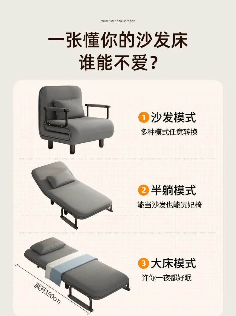 Portable Bedroom Folding Bed Single Pliable Office Sofa Folding Bed Guest Adults Cama Plegable Para Dormir Furniture Home