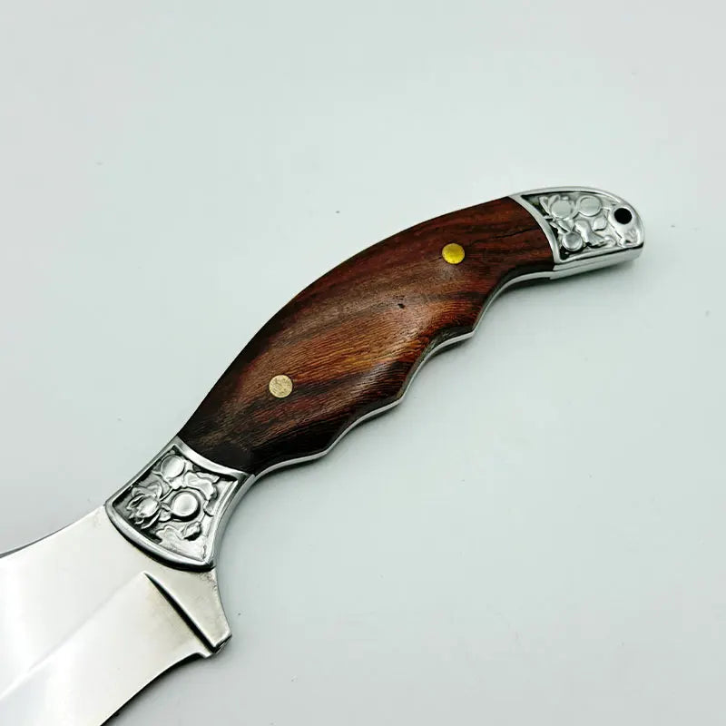 Kitchen Knives with Sheaths, Fixed Blades, Wooden Handles, Multi-Functional Kitchen Knives, Knives for Meat Processing