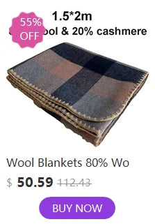 100% Wool Blankets 1.5*2/1.8*2/2*2.3m Fleece Blanket Sleeping Warm Comforter Blankets For Winter Adult Children Bedding Camping